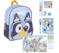 CERDÁ LIFE'S LITTLE MOMENTS Set Infantil Mochila Escolar Infantil de Bluey,Azul+Set papelería escolar eva bluey