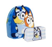 CERDÁ LIFE'S LITTLE MOMENTS Set Infantil Mochila guarderia personaje peluche Bluey+Neceser aseo viaje bluey