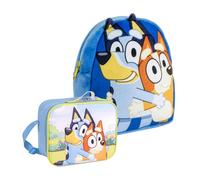 CERDÁ LIFE'S LITTLE MOMENTS Set Infantil Mochila guarderia personaje peluche Bluey+Portameriendas Escolar de Bluey