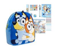 CERDÁ LIFE'S LITTLE MOMENTS Set Infantil Mochila guarderia personaje peluche Bluey+Set papelería escolar eva bluey