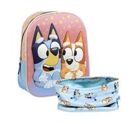 CERDÁ LIFE'S LITTLE MOMENTS Set Infantil Mochila infantil 3d Bluey+Braga Cuello de Bluey para Niños,azul