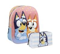 CERDÁ LIFE'S LITTLE MOMENTS Set Infantil Mochila infantil 3d Bluey+Neceser aseo viaje bluey