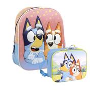 CERDÁ LIFE'S LITTLE MOMENTS Set Infantil Mochila infantil 3d Bluey+Portameriendas Escolar de Bluey