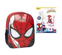 CERDÁ LIFE'S LITTLE MOMENTS Set Infantil Mochila Infantil Personaje Aplicaciones Spiderman & Set Papelería Spidey
