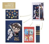CERDÁ LIFE'S LITTLE MOMENTS - Set Papeleria Libros para Colorear de Harry Potter Incluye 2 Cuadernos para Colorear Niños 2 a 12 Años, 5 Lápices de Coloresy Pegatinas