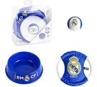 CERDÁ LIFE'S LITTLE MOMENTS Set para Mascotas Bienvenida Real Madrid - Kit Oficial de Accesorios para Mascotas, Incluye Juguete, Comedero y Placa