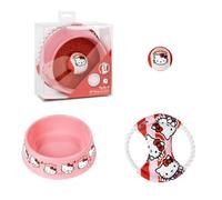 CERDÁ Life'S Little Moments/Set para Mascotas Hello Kitty con Comedero, Pelota y Juguete de Cuerda
