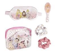 CERDÁ LIFE'S LITTLE MOMENTS- Set para Regalar con Antifaz para Dormir, Peine y Coleteros de Tela de Princesas Licencia Oficial Disney, Multicolor (2500001925)