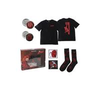 CERDÁ Life'S Little Moments - Set Regalo - Camiseta Marvel Daredevil, Unisex Adulto, Talla M - Manga Corta - Color Negro, Estampado Rojo - Estilo Cómic, Cuello Redondo, Regalo Fans