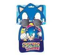 Set Gafas de Sol y Gorra Sonic - Protección UV 400 y Filtro de Categoría 3 - Gorra Infantil con Velcro Ajustable - Producto Original Diseñado en España (Gorra y Gafas Sonic Multicolor)