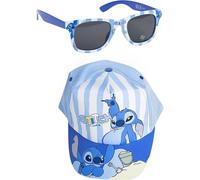 CERDÁ LIFE'S LITTLE MOMENTS Set Sol Si Summer 2025 béisbol, Gorra + Gafas Lilo & Stitch, Talla única Unisex Adulto