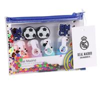CERDÁ LIFE'S LITTLE MOMENTS Subrayadores Real Madrid - Set Escolar temático con diseño del Club, Ideal para Estudiantes y Fans del Equipo Blanco
