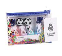 CERDÁ LIFE'S LITTLE MOMENTS Subrayadores Real Madrid - Set Escolar temático con diseño del Club, Ideal para Estudiantes y Fans del Equipo Blanco