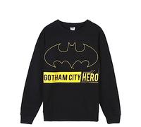 CERDÁ LIFE'S LITTLE MOMENTS Sudadera de Batman - Color Negro - Talla XXL - Elaborado con 65% Algodón y 35% Poliéster - Estampado con el Logo de Batman - Producto Original Diseñado en España