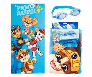 CERDÁ LIFE'S LITTLE MOMENTS Toalla Set Gafas Natación Paw Patrol Niño y Niña - Toalla Infantil Suave y Gafas Piscina Antivaho, Kit Natación Niños para Playa, Piscina y Verano