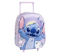 CERDÁ LIFE'S LITTLE MOMENTS Zaino Trolley 3D per Bambini, con Spallacci Imbottiti e Ruote-Zainetto Lilo & Stitch Disney, Unisex niños, Azul, Mediano