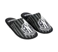 CERDÁ LIFE'S LITTLE MOMENTS | Zapatillas de Casa Abiertas Wednesday - Cómodas y Antideslizantes - Diseño Oscuro y Elegante para Fans de Wednesday Addams