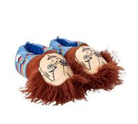 Zapatillas de Casa Chucky diseño divertido y licencia oficial | Pantuflas Chucky cómodas, suaves y antideslizantes