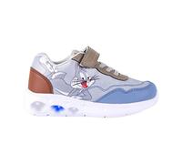CERDÁ LIFE'S LITTLE MOMENTS, Zapatillas Niño Luces de Bugs Bunny con Velcro para Facilitar su Independencia y Comodidad y Refuerzo en la Puntera, Gris, 32 EU