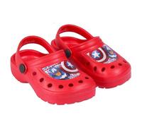 CERDÁ LIFE'S LITTLE MOMENTS, Zuecos Niño Estampados con los Personajes de Avengers | Chanclas de Goma con sujección al talón, Rojo, 25 EU