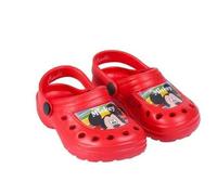 CERDÁ LIFE'S LITTLE MOMENTS, Zuecos Niño Estampados con los Personajes de Mickey | Chanclas de Goma con sujección al talón, Rojo, 29 EU