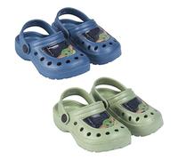 CERDÁ LIFE'S LITTLE MOMENTS - Zuecos de Goma para Niño Estampados con los Personajes de The Mandalorian | Chanclas de Goma con sujección al talón para mayor seguridad - Licencia Oficial Star Wars