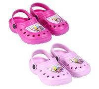 CERDÁ LIFE'S LITTLE MOMENTS, Zuecos Niña Estampados con los Personajes de Minnie | Chanclas de Goma con sujección al talón, Fucsia, 31 EU
