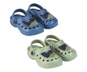 CERDÁ LIFE'S LITTLE MOMENTS, Zuecos Niño Estampados con los Personajes de The Mandalorian | Chanclas de Goma, Verde, 31 EU
