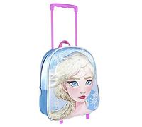 Cerdá, Mochila con Ruedas Infantil 3D de Frozen 2 con Lentejuelas-Licencia Oficial Disney Studios Unisex niños, Multicolor, 260X310X100MM
