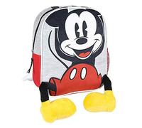 Cerdá - Mochila Infantil Mickey con Aplicaciones de Color Rojo - Licencia Oficial Disney Studios 230X280X90MM