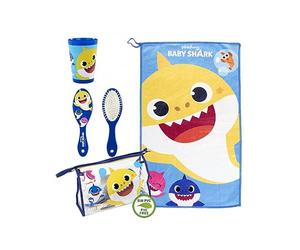 Cerdá - Neceser Infantil Completo de Baby Shark - Licencia Oficial Nickelodeon