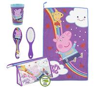 CERDÁ LIFE'S LITTLE MOMENTS, Neceser Infantil Completo de Peppa Pig-Licencia Oficial Nickelodeon para Niñas, Morado, Especialmente recomendado 2 a 8 años