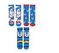 Cerdá - Pack Calcetines 3 Piezas Sonic Talla 35/38 (2900002488_T3538-C81)