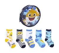 Cerdá - Pack de 5 Calcetines de Algodón de Baby Shark para Niño con Licencia Oficial Nickelodeon