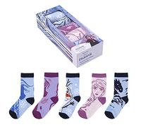 CERDÁ LIFE'S LITTLE MOMENTS 2200007420_T1922-C81 Pack de 5 Calcetines de Algodón de Frozen para Niña con Licencia Oficial Disney, Multicolor, 19-22 para Niñas