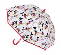 Cerdá - Paraguas Burbuja Manual de Mickey Mouse - Licencia Oficial Disney