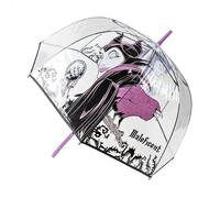 ARTESANÍA CERDÁ Paraguas manual Poe Villanas Disney Adulto 60 cm cúpula transparente fuerte y segura