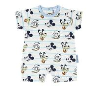 Cerdá Pelele Niño de Disney-Mickey Mouse, Donald y Pluto Juego de Pijama, Blanco, 6 Meses para Bebés