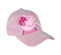 Cerdá Peppa Pig Niña Ajustable-53 cm-4 a 8 años Gorra de béisbol, Rosa, 53 cm para Niñas
