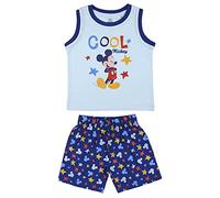 Cerdá - Pijama de Tirantes Mickey Mouse de Color Azul - Licencia Oficial Disney