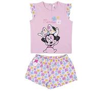 Cerdá - Pijama de Verano Minnie Mouse Niña de Color Rosa - Licencia Oficial Disney