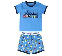 Cerdá Pijama Niño 5 Años de Mickey Mouse-Camiseta + Pantalon de Algodón Juego, Azul, Niños