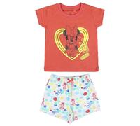 Cerdá - Pijama Que Alumbran en la Oscuridad Niña 5 Años de Minnie Mouse - Camiseta + Pantalon de Algodón