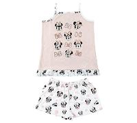 Cerdá - Pijama Tirantes Niña Minnie Mouse Niña de Color Rosa - Licencia Oficial Disney