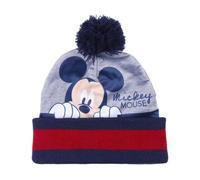Cerdà Set Invernale, Gorro, Guantes y Cuello Calentador Mickey Mouse Gris Niñas, Bleu et rouge., Taille unique