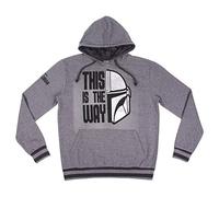 Cerdá Sudadera Gris con Capucha - This is The Way - The Mandalorian - Star Wars - Adulto Unisex (XL)
