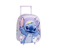 Cerda Zaino Escolar Trolley 3D Con Asa Extensible Y Ruedas Rosa STITCH
