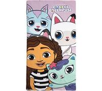 Cerdagroup CERDÁ Life'S Little Moments - Toalla de Microfibra Infantil Gabby's Dollhouse | 70x140 cm | Toalla de Playa y Piscina de Secado Rápido | 100% Poliéster | Licencia Oficial Marvel