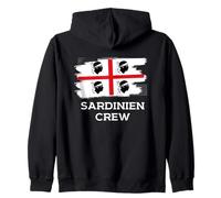 Cerdeña Crew Bandera Cerdeña Vacaciones Italia Sudadera con Capucha