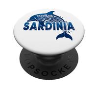 Cerdeña Delfín Azul Mediterráneo Italia Mar Naturaleza Viajes PopSockets PopGrip Adhesivo